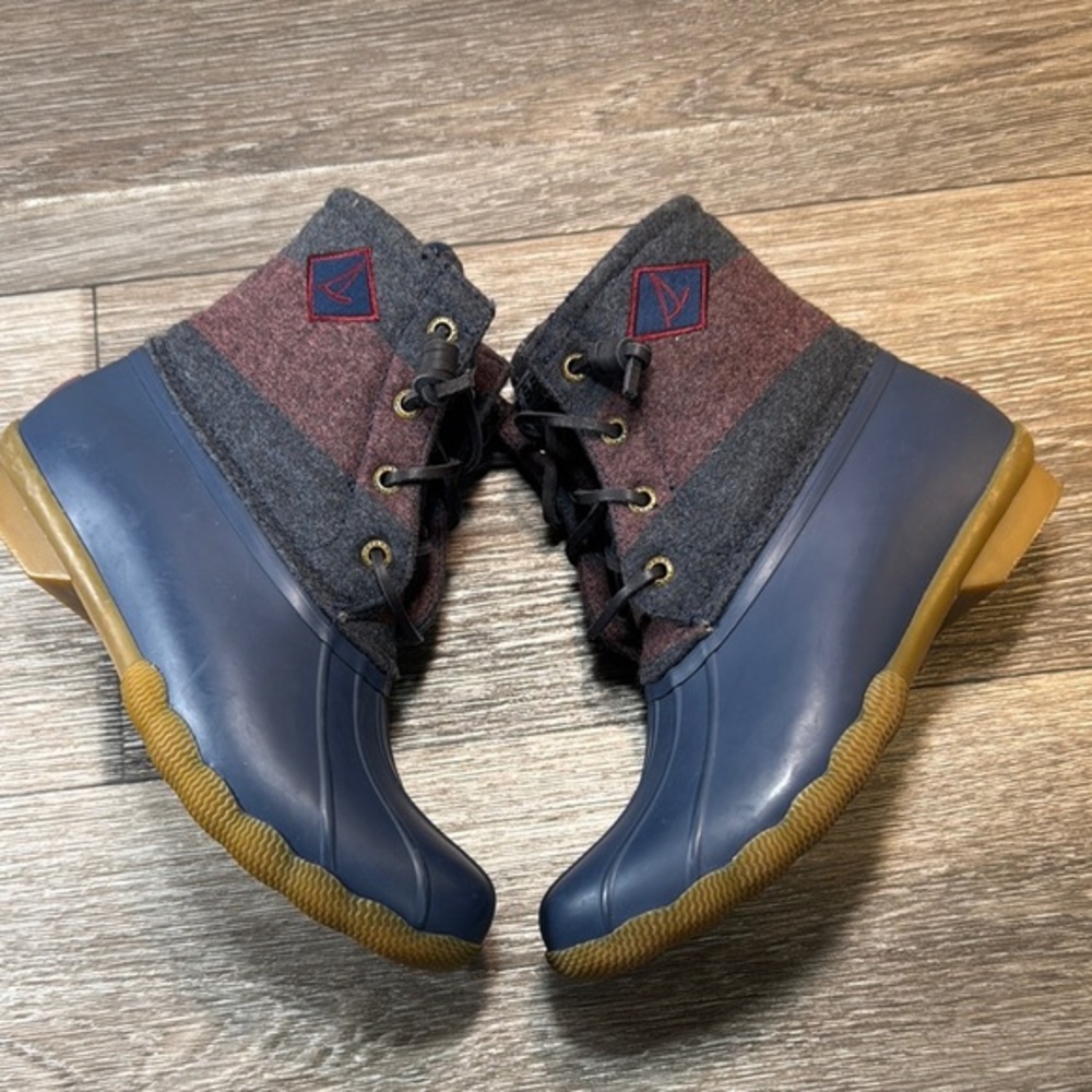 Sperry Blue Rain & Snow Boots with Rubber Sole woman’s 6.5